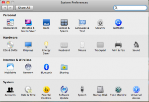 enableUHEX1 System Preferences Window