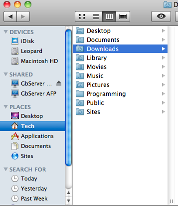 homeSS New Finder Window