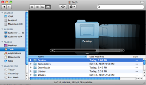 homeSSCF Cover Flow View in Finder