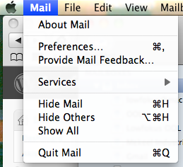 mailmenu1 Mail Preferences