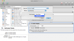 ssAutoSVAsAPP Save Automator Workflow As Application