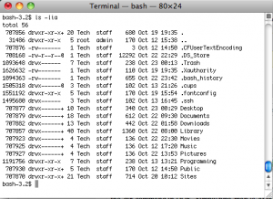 ssTerm3 Directory Listing With Hidden Files